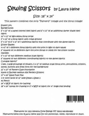 Sewing Scissors Collage Pattern by Laura Heine - Image 2