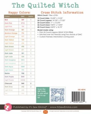 The Quilted Witch Cross Stitch Pattern - Image 2