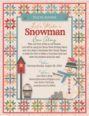 Let's Make A Snowman Sew Along Quilt Kit - Image 2
