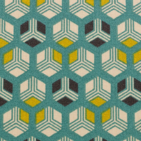 080724-371264-leonie-beschichtete-baumwolle-10_600x600 Leonie Coated Cotton Fabric Hexagons Emerald - Image 1