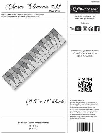 JNQ6WAVE003 Charm Elements 22 6in Wavy Spike - Image 1