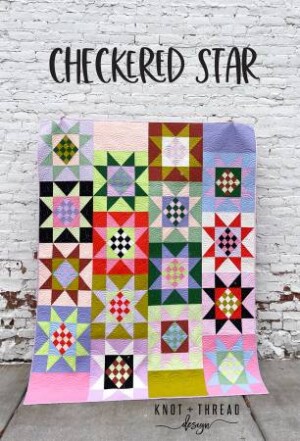 Checkered Star Quilt Pattern