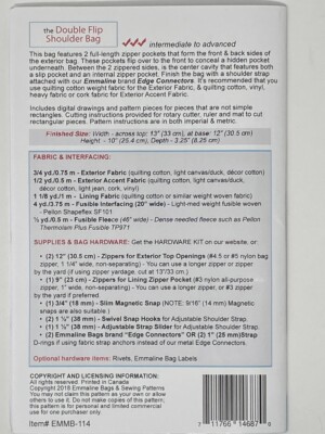 The Double Flip Shoulder Bag Pattern And Hardware Kit - Nickel - Image 2