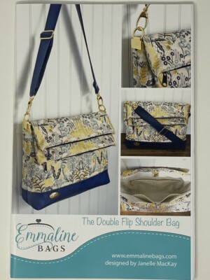 The Double Flip Shoulder Bag Pattern And Hardware Kit - Nickel