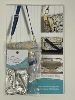 The Double Flip Shoulder Bag Pattern And Hardware Kit - Nickel - Image 3