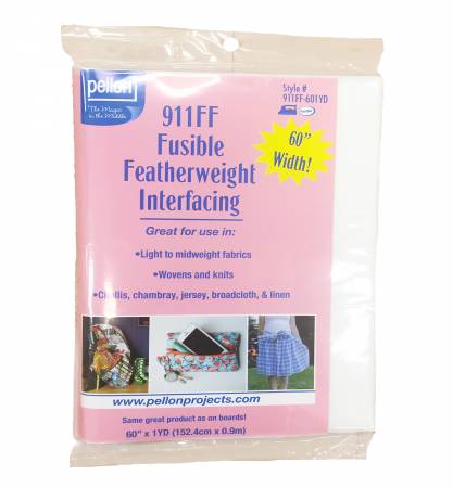 911FFwht 911FF Fusible Featherweight Interfacing 60" x 36" - Image 1