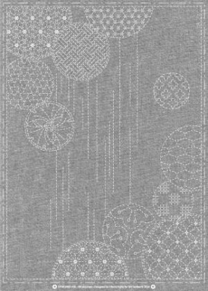 Sashiko Cloth Yarn Dyed Windchimes Black