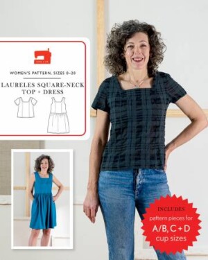 Laureles Square-Neck Top and Dress Pattern