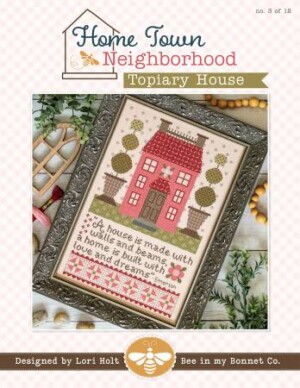 Home Town Neighbourhood - Topiary House Cross Stitch Pattern
