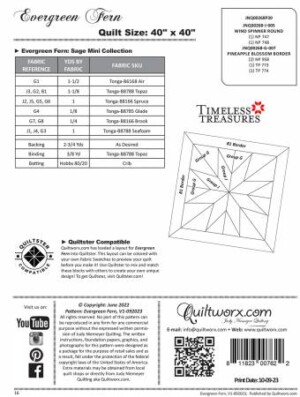 Evergreen Fern Quilt Pattern - Image 2