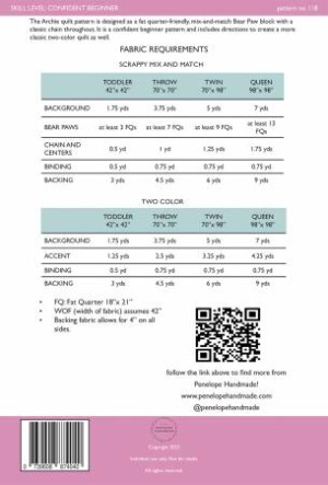 Archie Quilt Pattern - Image 2