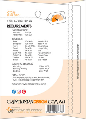 Blue Bird Cushion Pattern - Image 2