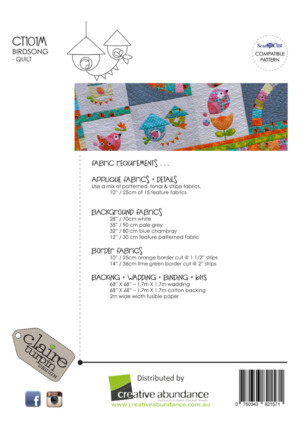 Birdsong Quilt Pattern - Image 2