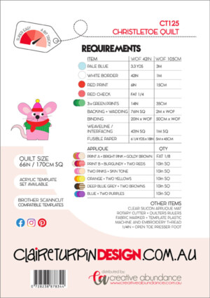 Christletoe Quilt Pattern - Image 2