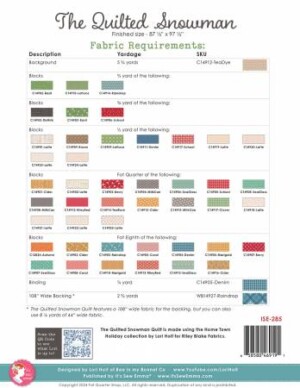 The Quilted Snowman Quilt Pattern - Image 2