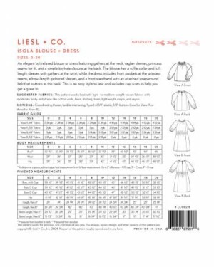 Isola Blouse And Dress Pattern - Image 2