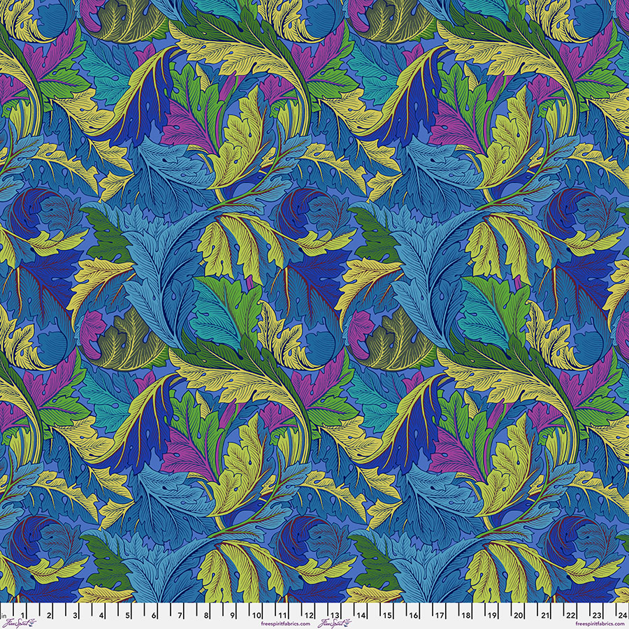 PWKW006.COBALT Kaffe x Morris & Co. Acanthus Cobalt - Image 1