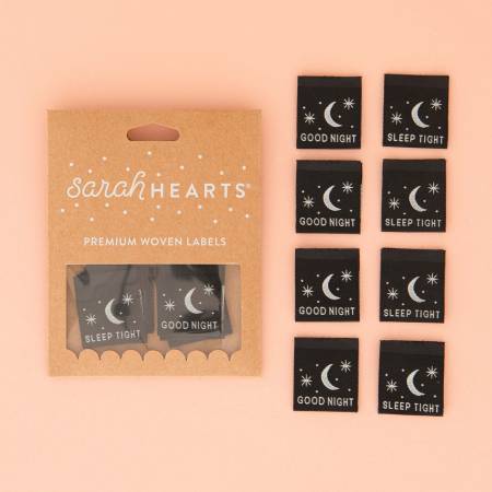SH-LP226 Good Night Sleep Tight Glow in the Dark Woven Labels - Image 1