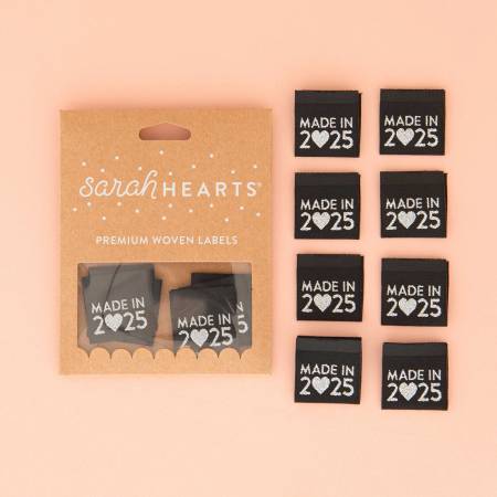 SH-LP229 Made in 2025 Silver Woven Labels - Image 1