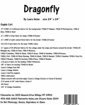 Dragonfly Collage Pattern by Laura Heine - Image 2