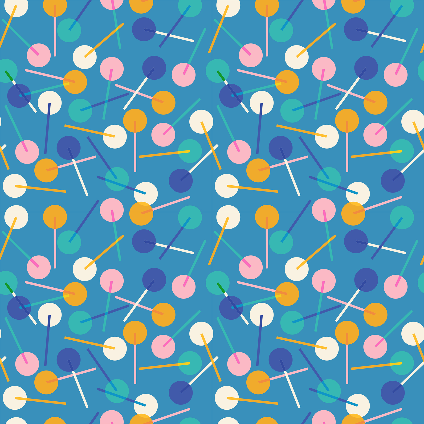 RS 5157 16 Eye Candy Lollies Cerulean - Image 1