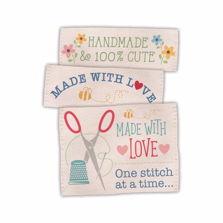LST109SA Lori Holt Made With Love Woven Labels - Image 1