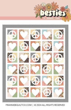 P172-PEACELOVE Peace and Love Quilt Pattern - Image 1