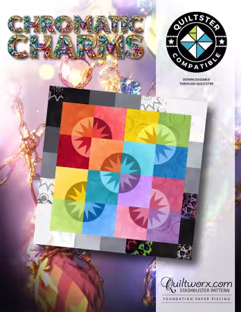 JNQ00290P1 Chromatic Charms Quilt Pattern - Image 1
