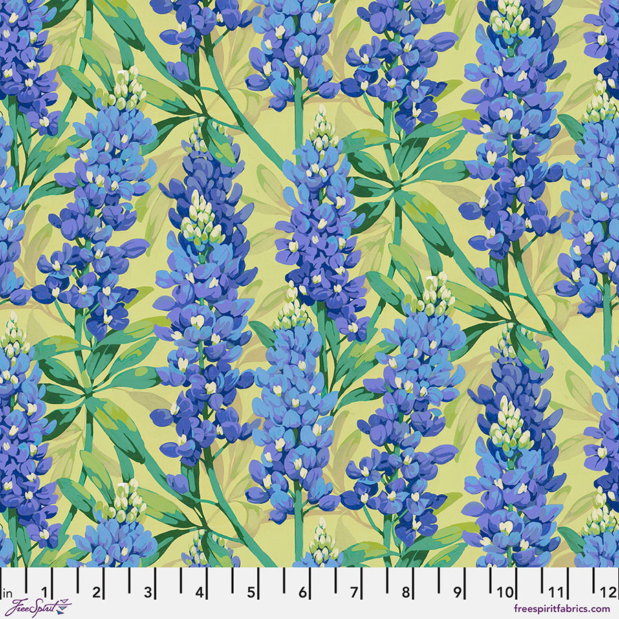 PWMN048.BLUE Nation of Flowers Bluebonnet Blue - Image 1