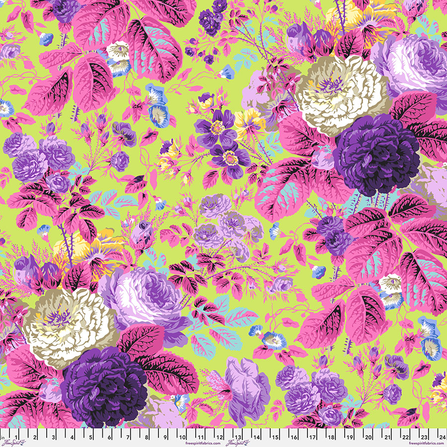 PWPJ053.LIME Kaffe Fassett Collective Spring 2025 Gradi Floral Lime - Image 1