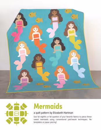 EH082 Mermaids Quilt Pattern - Image 1