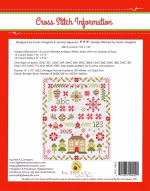 Twas the Night Before Christmas Cross Stitch Sampler - Image 2
