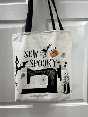 Mr. Bones Sews Canvas Bag Panel - Image 2
