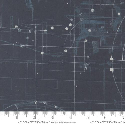 108027-14 Modern Backgrounds Blueprint 108" Wide Back Navy - Image 1