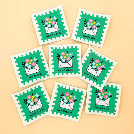 SI-WL24 Bloom Note woven labels - Image 1