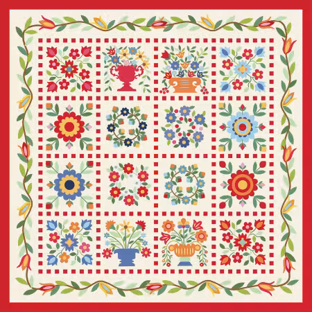 AJP560 Treasure Chest Pindots Quilt Pattern - Image 1