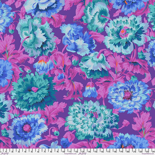 PWPJ134.BLUE-Rosemary-Kaffe-Fassett-Collective-Autumn-2025 Kaffe Fassett Collective Autumn 2025 Rosemary Blue - Image 1
