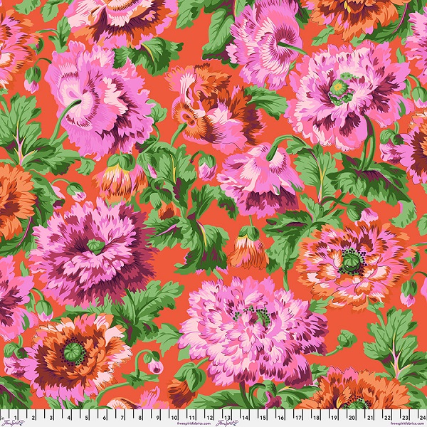 PWPJ134.RED-Rosemary.-Kaffe-Fassett-Collective-Autumn-2025 Kaffe Fassett Collective Autumn 2025 Rosemary Red - Image 1