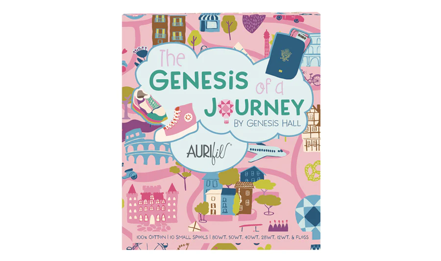 GHGenesisJourney_BOX_900x The Genesis Of A Journey By Genesis Hall Mixed Aurifil Thread Collection - Image 1