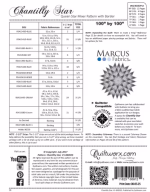 Chantilly Star Quilt Pattern - Image 2