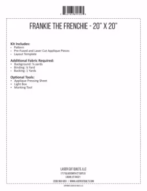 Laser-Cut Kit: Frankie The Frenchie - Image 2