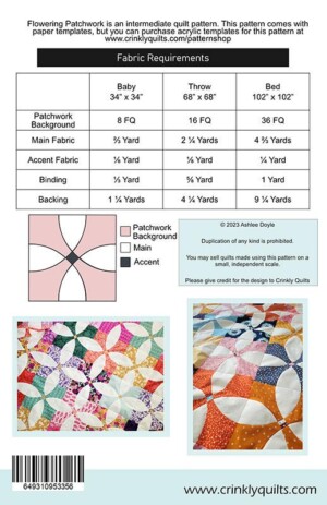 Flowering Patchwork Quilt Pattern - Image 2