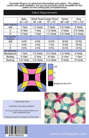 Dynamite Rings Quilt Pattern - Image 2