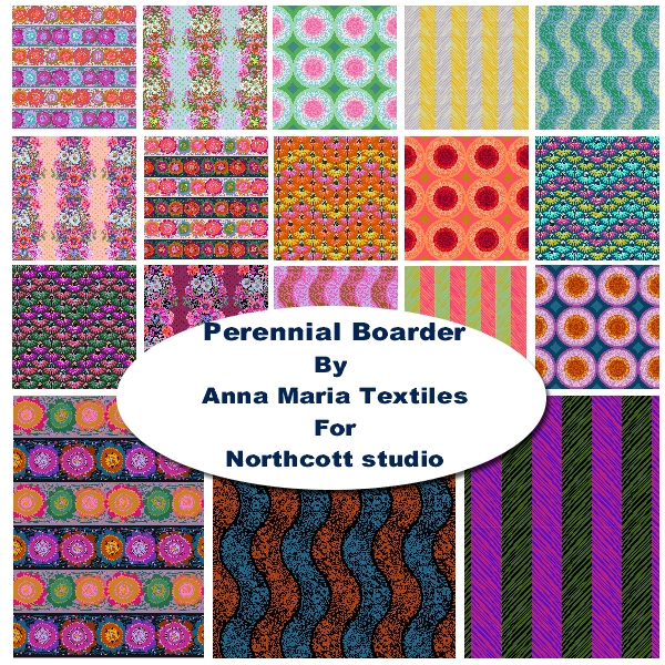 FQBs_3-1105 Perennial Borders Fat Quarter Bundle - Image 1