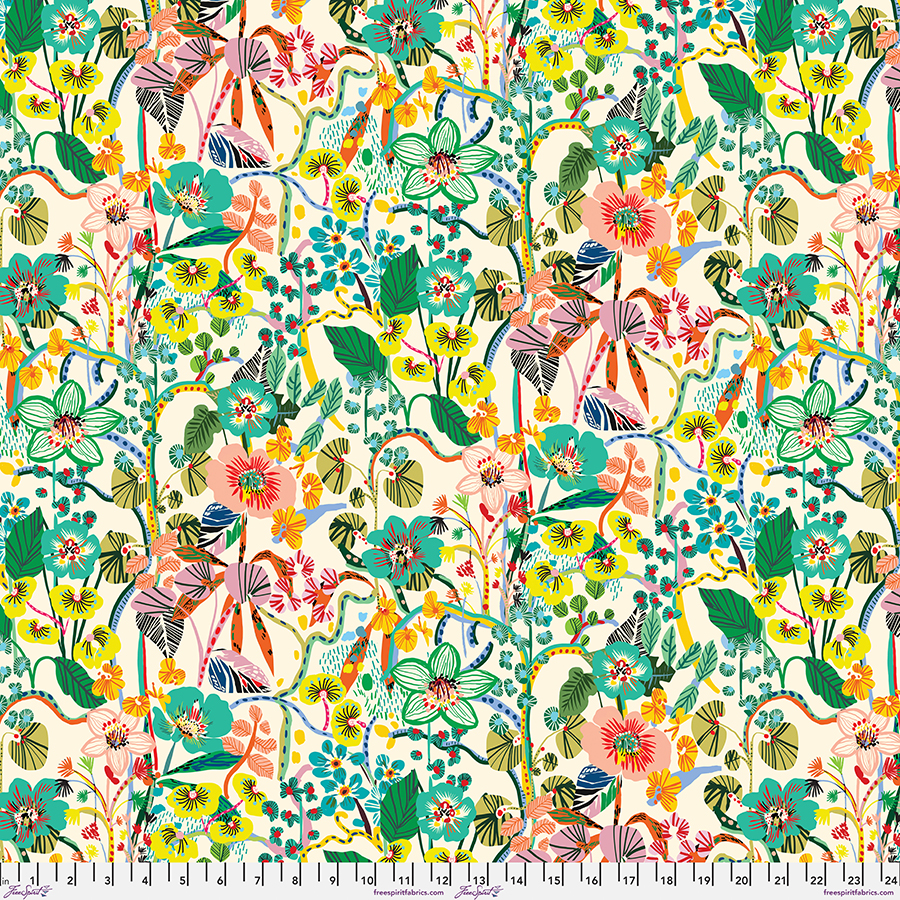 PWKC002.CITRUS Vibrant Botanica A Thousand Flowers Citrus - Image 1