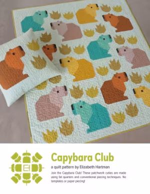 Capybara Club Quilt Pattern