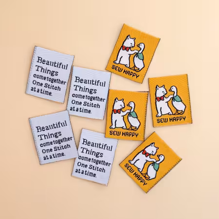 SI-WL31 Sew Happy Woven labels - Image 1