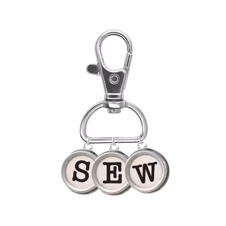 ST-45610 Lori Holt Enamel Happy Charm "Sew" Typewriter Keys - Image 1