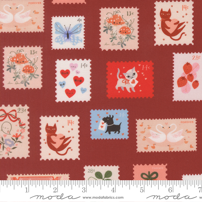 37143-17 Funny Valentine Stamps Rose - Image 1