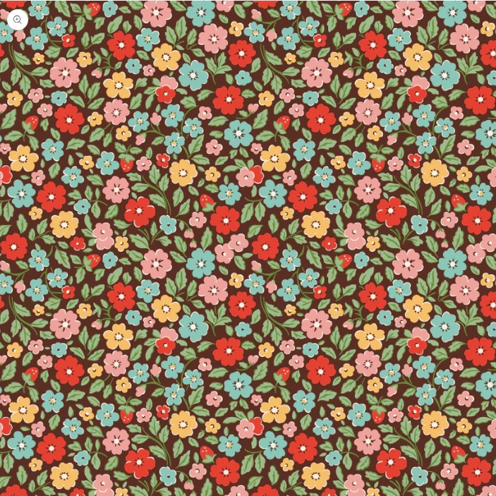 5 Farmhouse Fancy Country Flowers Browns - Image 1